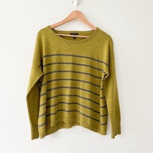 Eileen Fisher Merino Wool Striped Sweater - Size Medium